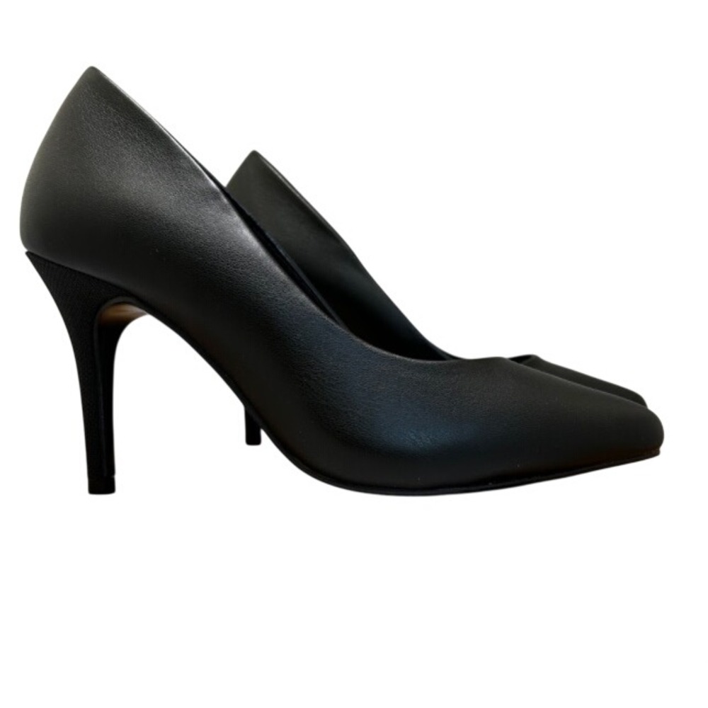 Antonia Saint NY Victoria Pump Heel 3.0 Black Leather Pointed Toe Shoes Size 5.5 - Picture 6 of 9